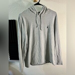 Men’s Nautical Pullover size L - Thin Hoodie - Gray